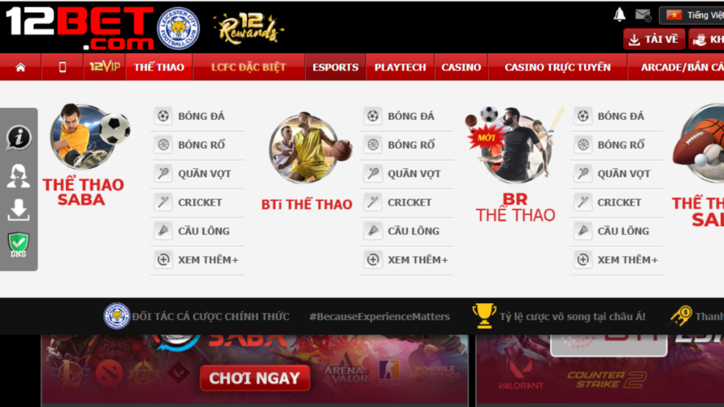 12bet có sản phẩm vô cùng đa dạng và phong phú, tạo ra nhiều sự lựa chọn cho người chơi.